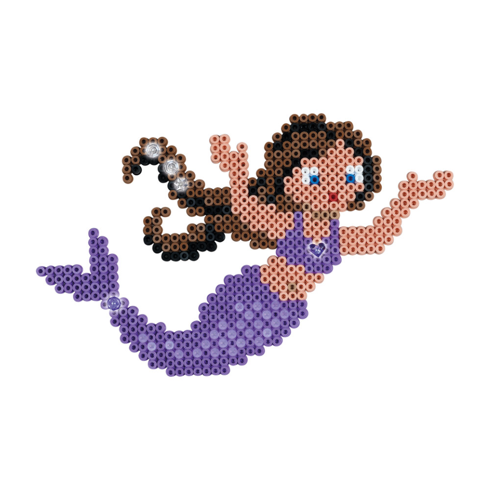 Mermaid perler bead design  Bead crafts, Crafts, Mermaid crafts